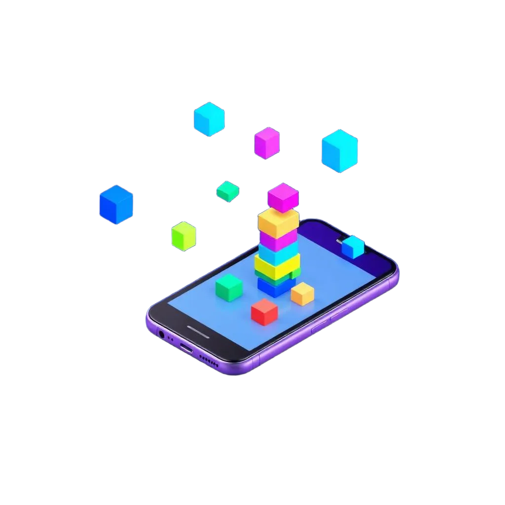 Stack Champs game on mobile phone
